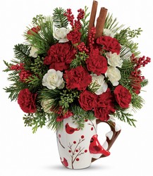 Send a Hug Christmas Cardinal from Chillicothe Floral, local florist in Chillicothe, OH
